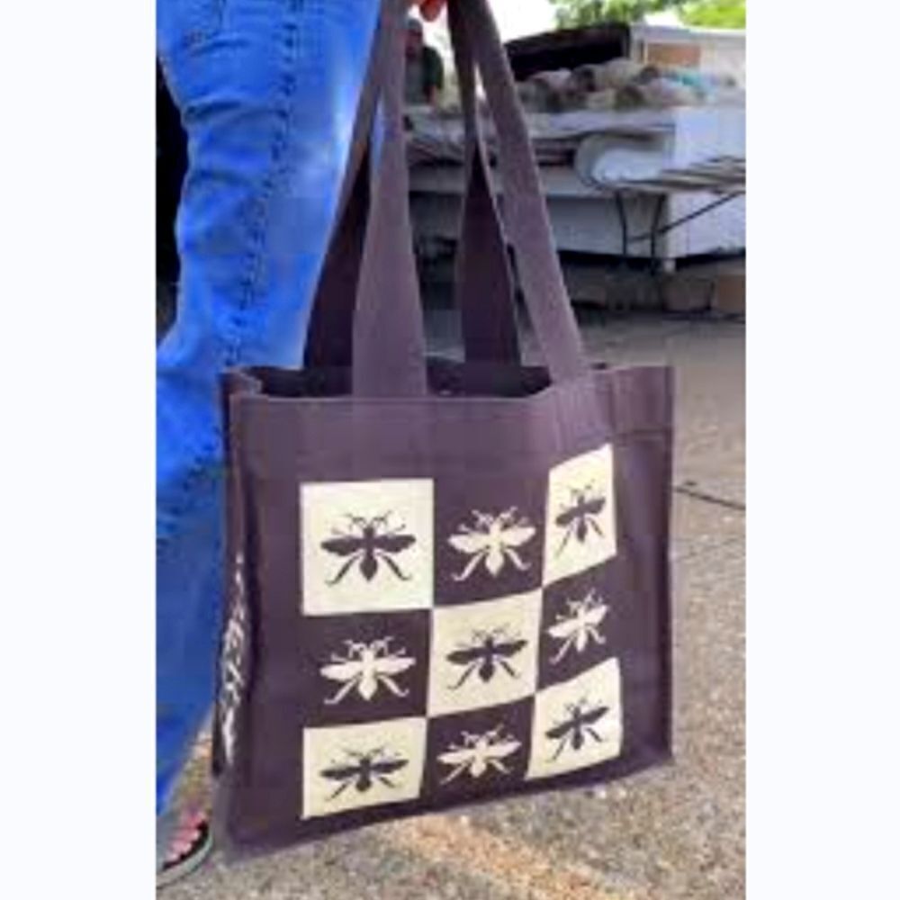 Paper Source Reusable Tote Bag Bees